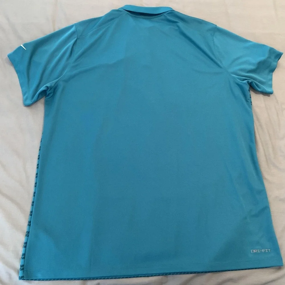 Jacksonville Jaguars Shirt Mens 2XL Blue NFL‎ Football Nike Dri Fit Polo